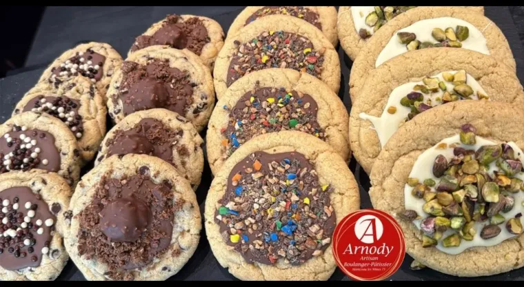 Découvrez les nouveautés : les cookies gourmands Arnody, Montceau-les-Mines, Boulangerie Pâtisserie Arnody