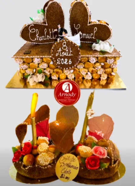 Réalisations de gâteaux sur mesure à Montceau-les-Mines, Montceau-les-Mines, Boulangerie Pâtisserie Arnody