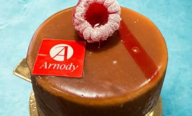  MINATO Biscuit chocolat, mousse chocolat lait crémeux framboise