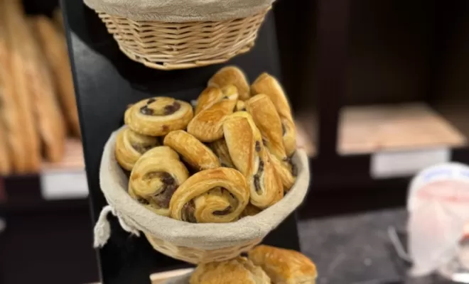 Mini viennoiserie chocolat croissant pain aux raisins